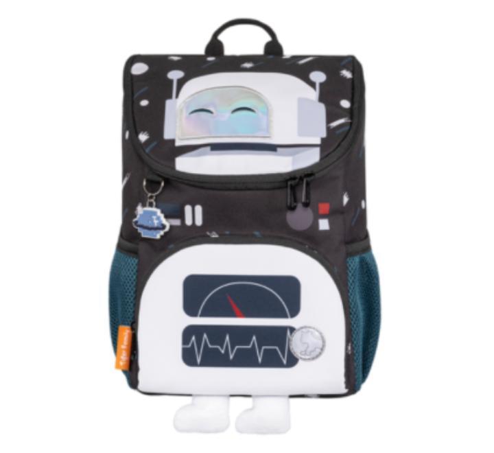 Ghiozdan Mini Little Travelers motiv Robot MR White