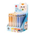 Törölhető görgős toll 0,5 mm kék Macskák