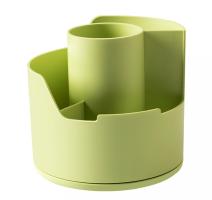 Forgó íróeszköz-tartó, 4 rekesszel, festett