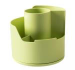 Forgó íróeszköz-tartó, 4 rekesszel, festett