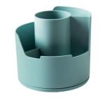 Forgó íróeszköz-tartó, 4 rekesszel, kék