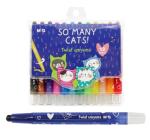 Creioane cerate Twistable,So many cats