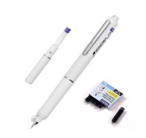 Stilou retractabil writech corp alb+5 patroane cu cerneala albastru