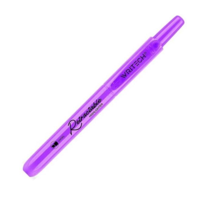 Textmarker retractabil Writech,Neon-Violet