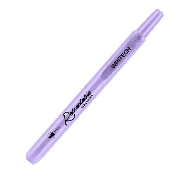 Textmarker visszahúzható Writech, lila
