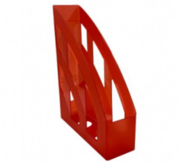 Műanyag irattartó A4 átlátszó piros