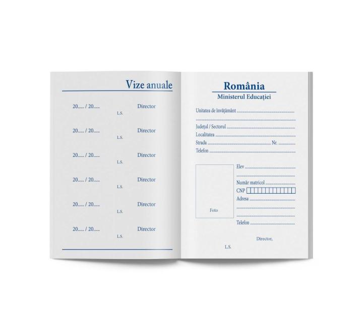 Carnet elev pentru liceul