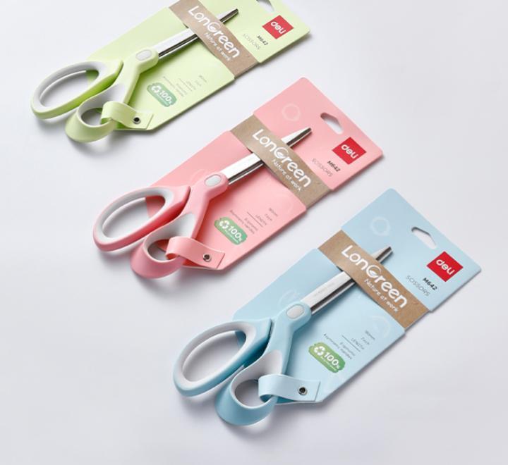 Foarfeca birou 18 cm Deli Pastel reciclat