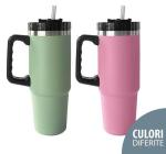 Fekete hőszigetelt palack 900ml