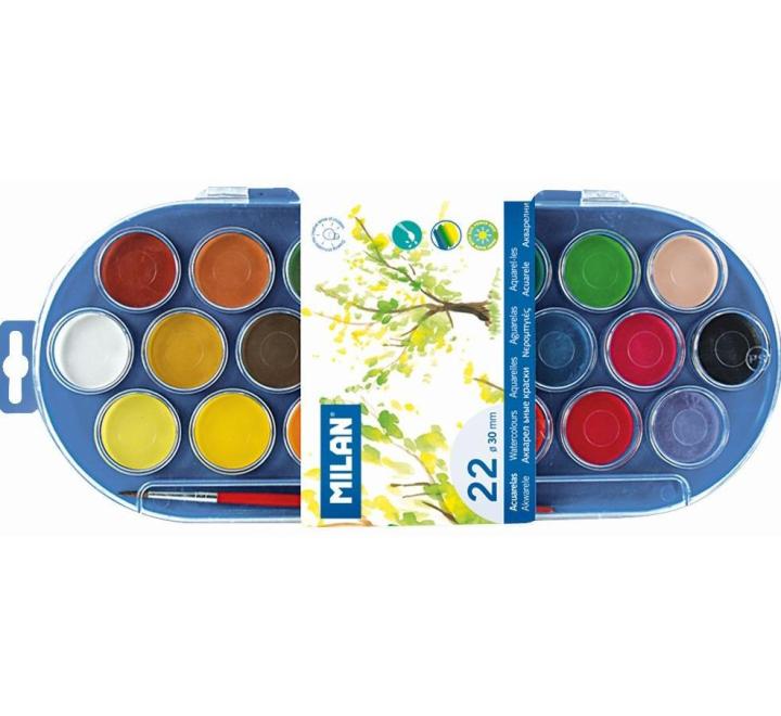 Vízfesték 22 szín Milan