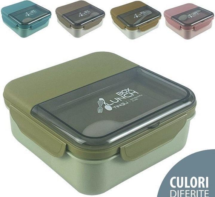 Szendvics doboz evőeszközzel