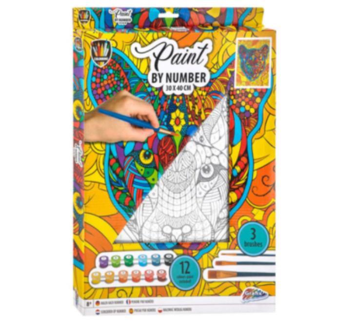 Pictura numere panza 30x40+12 guase