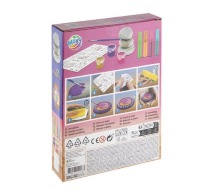 Rock painting Unicorn, 3 rocks, brush