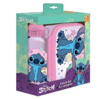 Lunch box 800ml, Water, Aluminium500ml set Lilo&Stitch