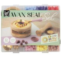 Set Ceara 12cul+2 sigilii+ lingura+ plita incalzit ceara
