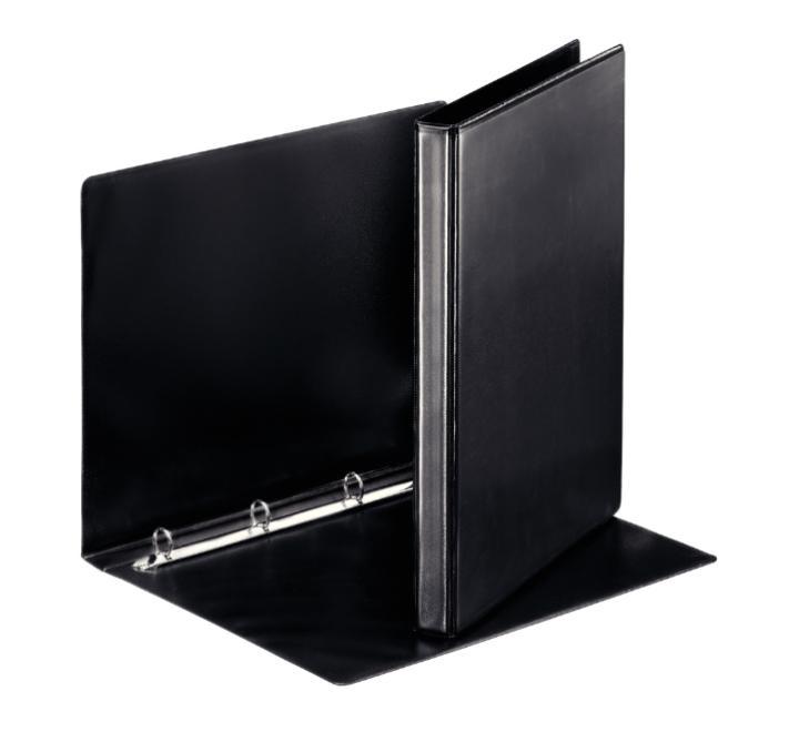 A4-es mechanikus jegyzetfüzet, 4 gyűrűs, 16 mm/30 mm, fekete