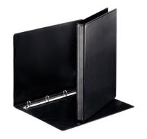 A4-es mechanikus jegyzetfüzet, 4 gyűrűs, 16 mm/30 mm, fekete