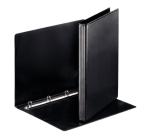 A4-es mechanikus jegyzetfüzet, 4 gyűrűs, 16 mm/30 mm, fekete