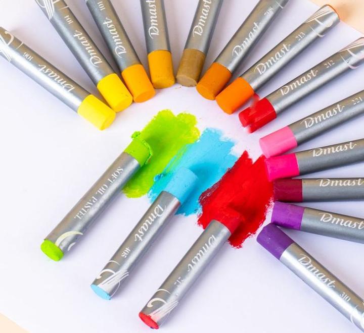 Professzionális olajpasztell ceruzák, 12 szín Dmast By Pebeo
