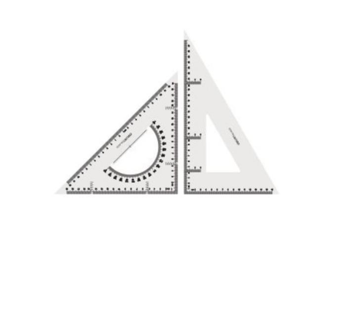 Vonalzó szett 28 cm Deli