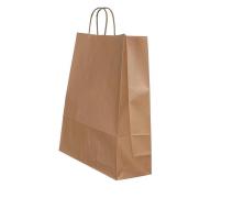 Punga hartie maner rasucit 22x 10x 31cm bronz/alb