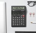 Asztali számológép 12 számjegyű kettős kijelzős  Deli