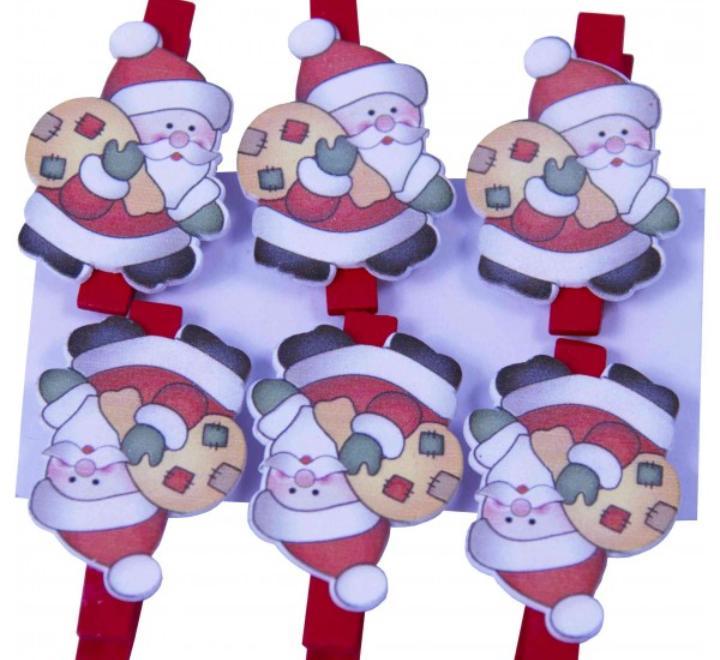 Accesorii creatie lemn mos craciun 4,5cm