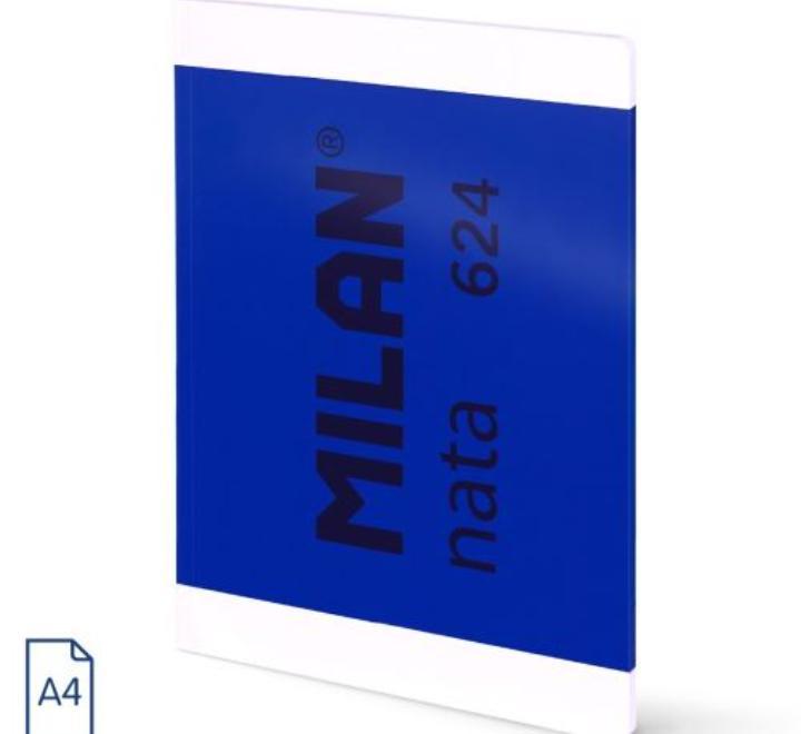 Füzet A4 48 lapos vonalas Cusut Milan kék