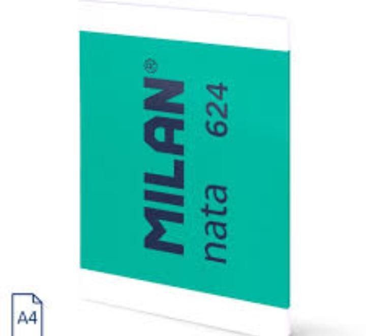 Füzet A4 48 lapos vonalas Cusut Milan zöld