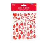 Abtibild-AB637 Lipeste si zambeste Craciun rosu