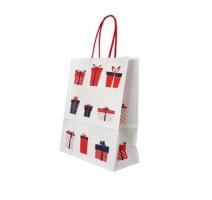 Punga hartie maner Rasucit 18x8x22cm Alb Papiroti