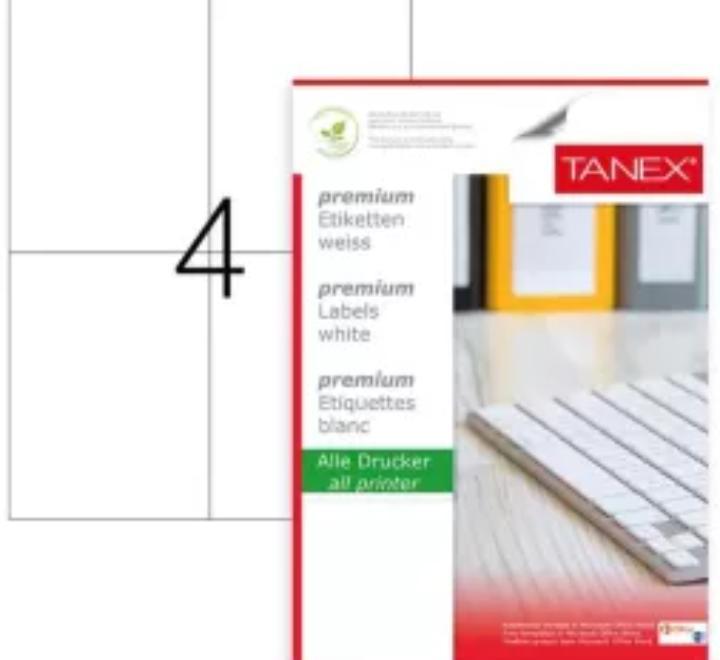 Öntapadós címkék 4/A4 mm