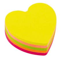 Notes adeziv 75x75mm 100 file Inima