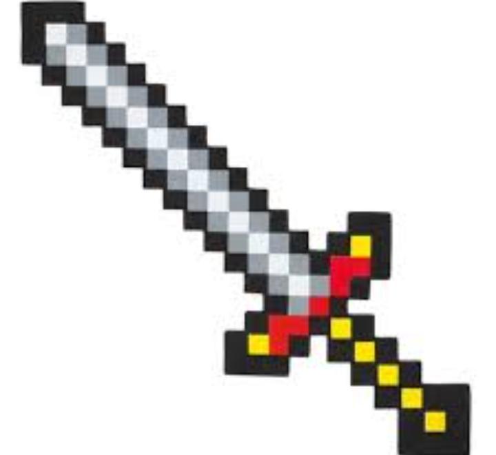 Sabie cu maner colorat