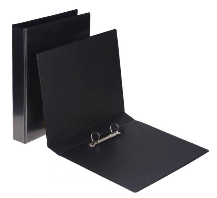 Caiet mecanic A4 2 inele negru