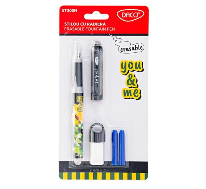 Stilou cu radiera You and me negru
