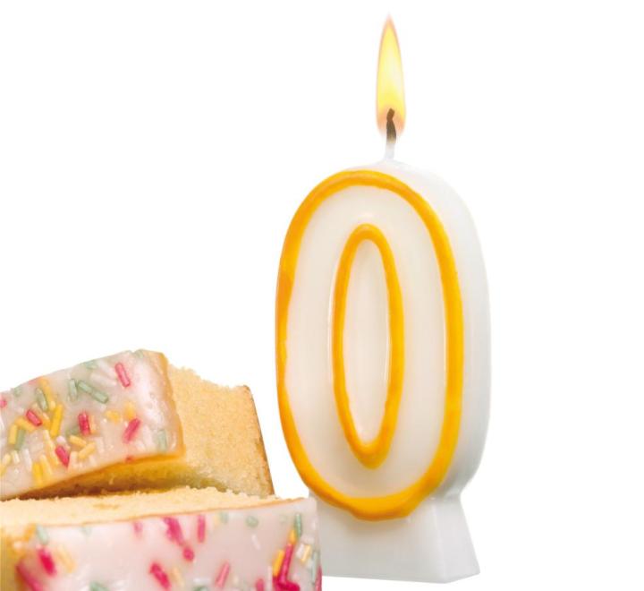Szám gyertya 0