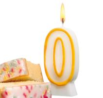 Szám gyertya 0