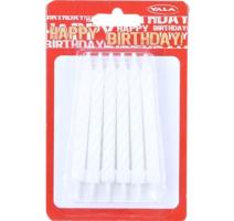 Lumanare birthday 12/set alb