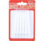 Szülinapi gyertya 12/szett fehér