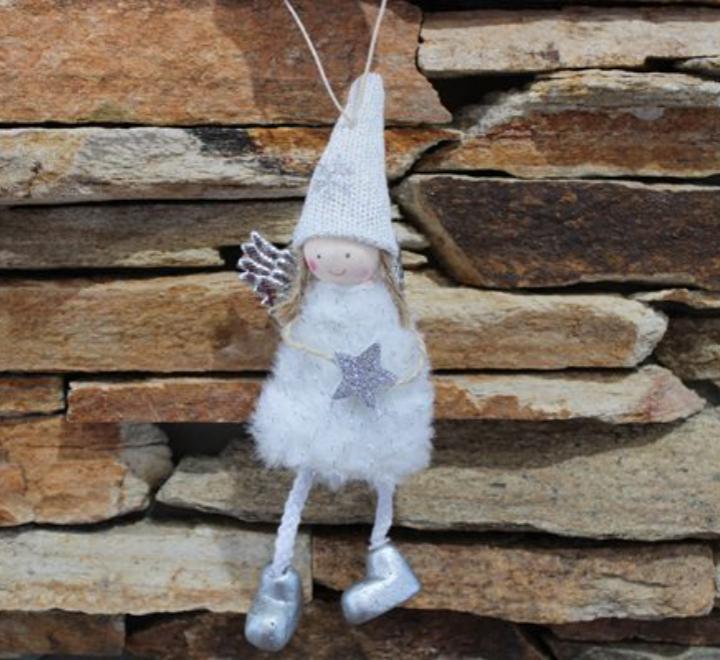 Karácsonyfa dísz angyal