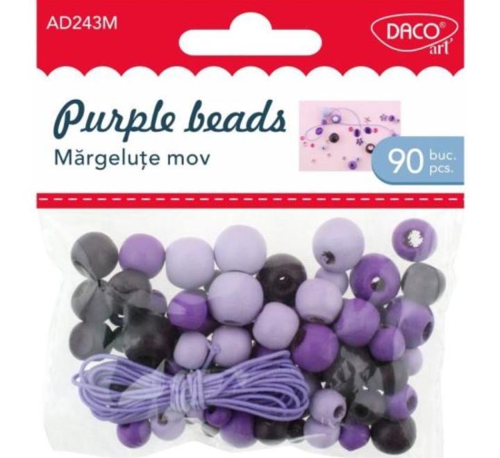 Kézműves kiegészítők-Lila gyöngy