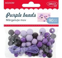 Kézműves kiegészítők-Lila gyöngy