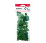 Kézműves kiegészítők-Pom pom Festiv zöld