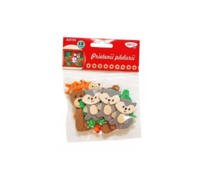 Az erdő barátai dekorgumiból