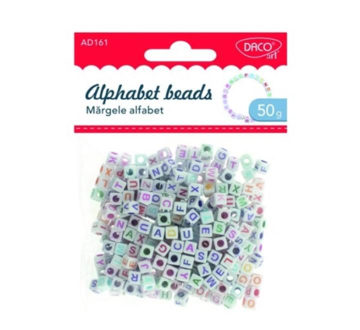 Betűs gyönygök Daco fehér