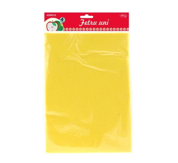 Filc anyag 4/szett sárga