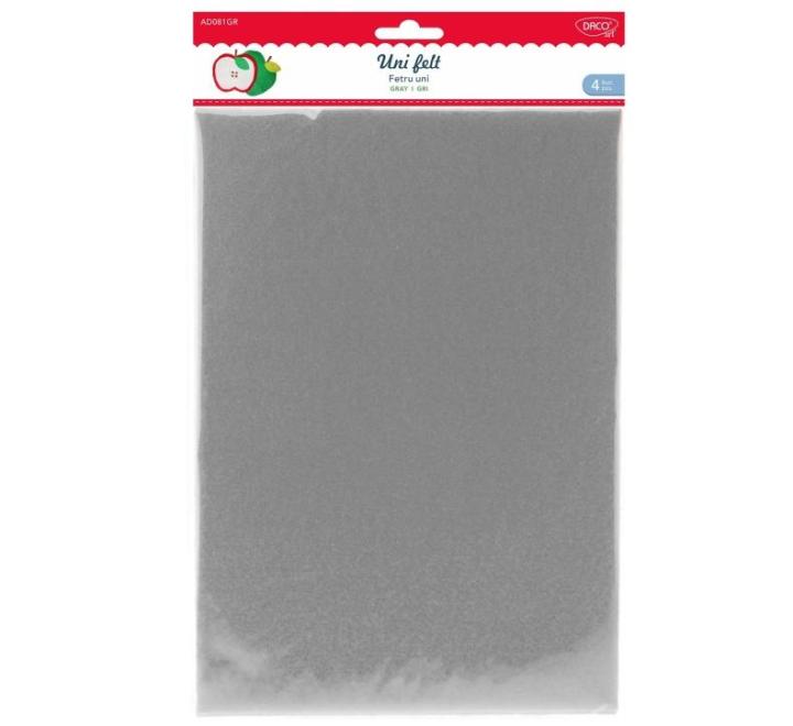 Filc anyag 4/szett szürke