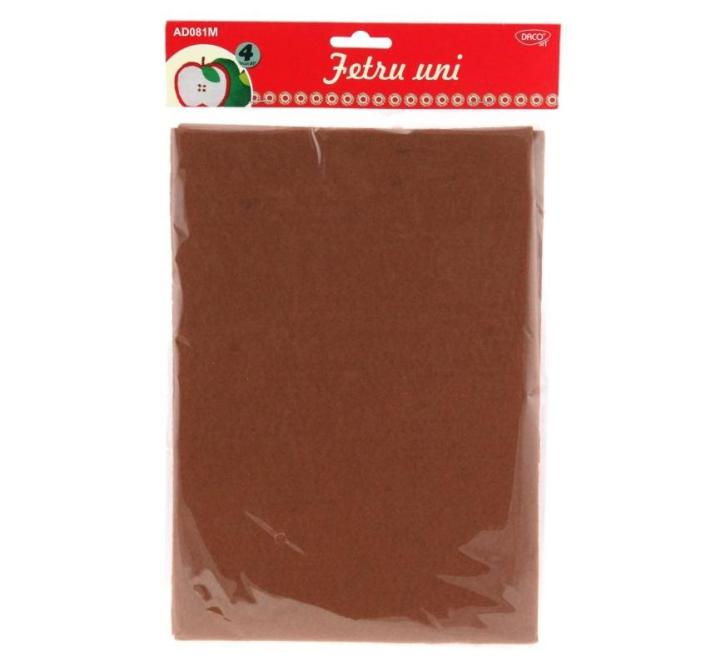 Filc anyag 4/szett barna