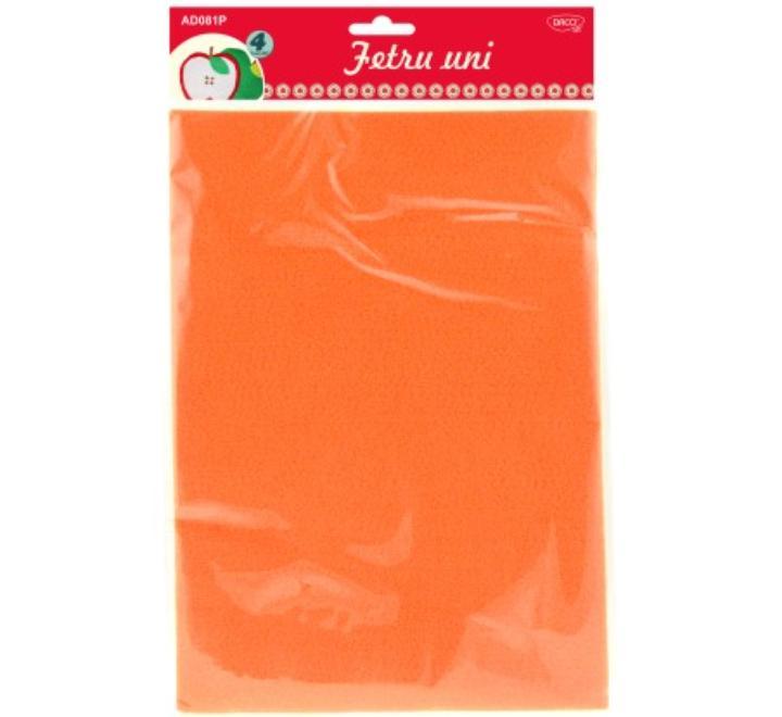 Filc anyag 4/szett narancssárga
